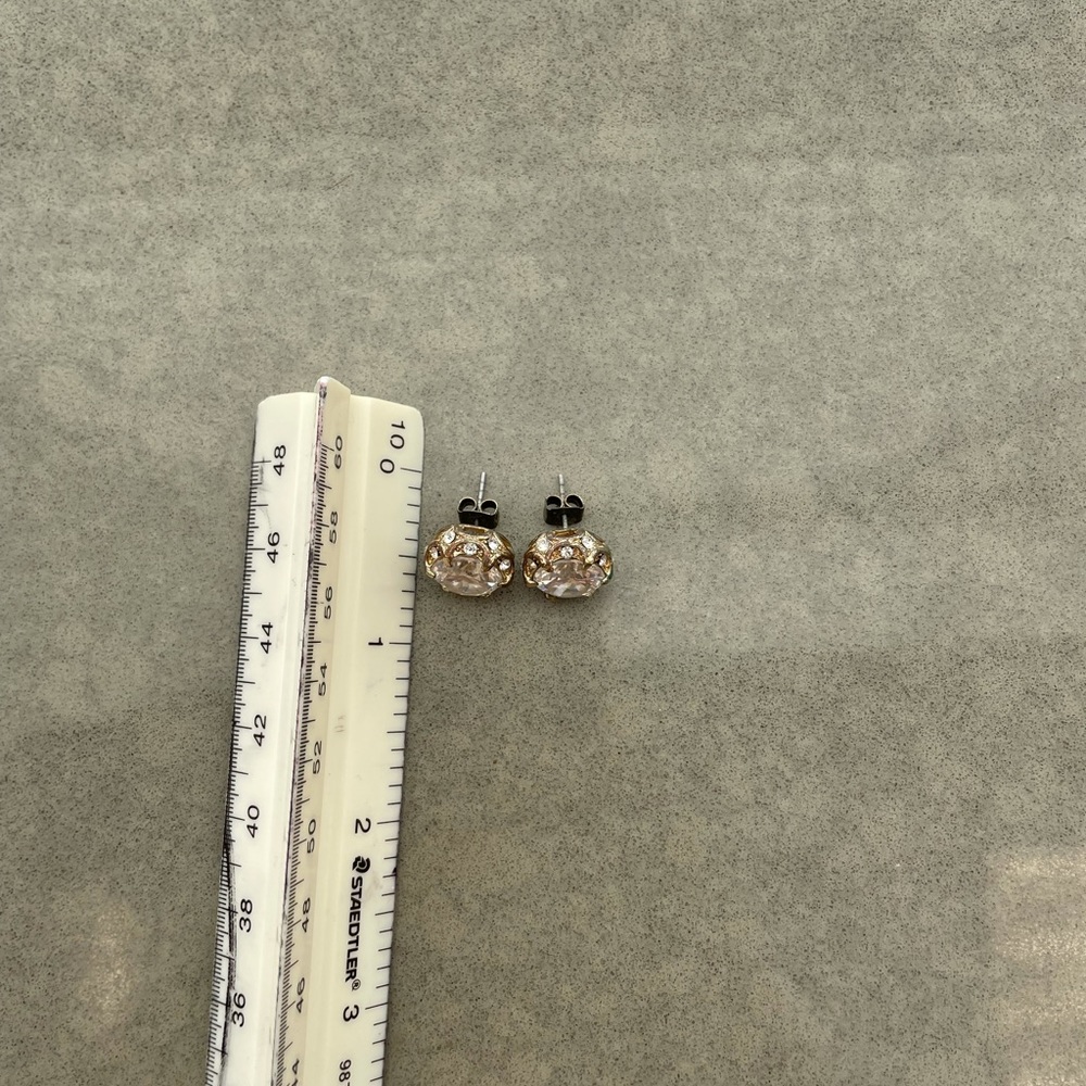 Betsey Johnson All That Glitters Halo Studs - Picture 5 of 6
